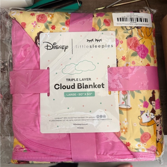 Little Sleepies Other - Little Sleepies Disney Princess Belle Blanket 50x50 NIB